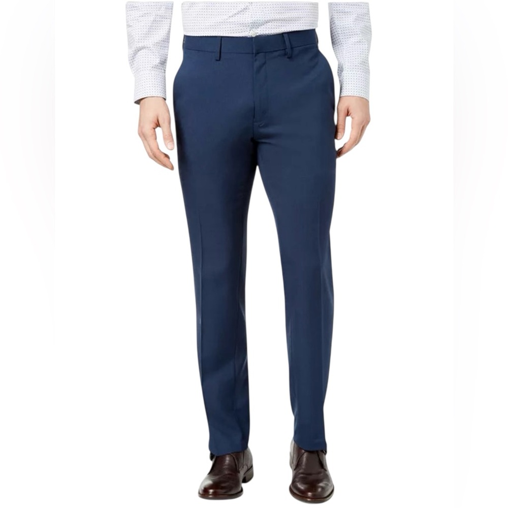 Kenneth Cole Reaction Mens Dress Pants, Straight Leg, Blue, Size 32x30